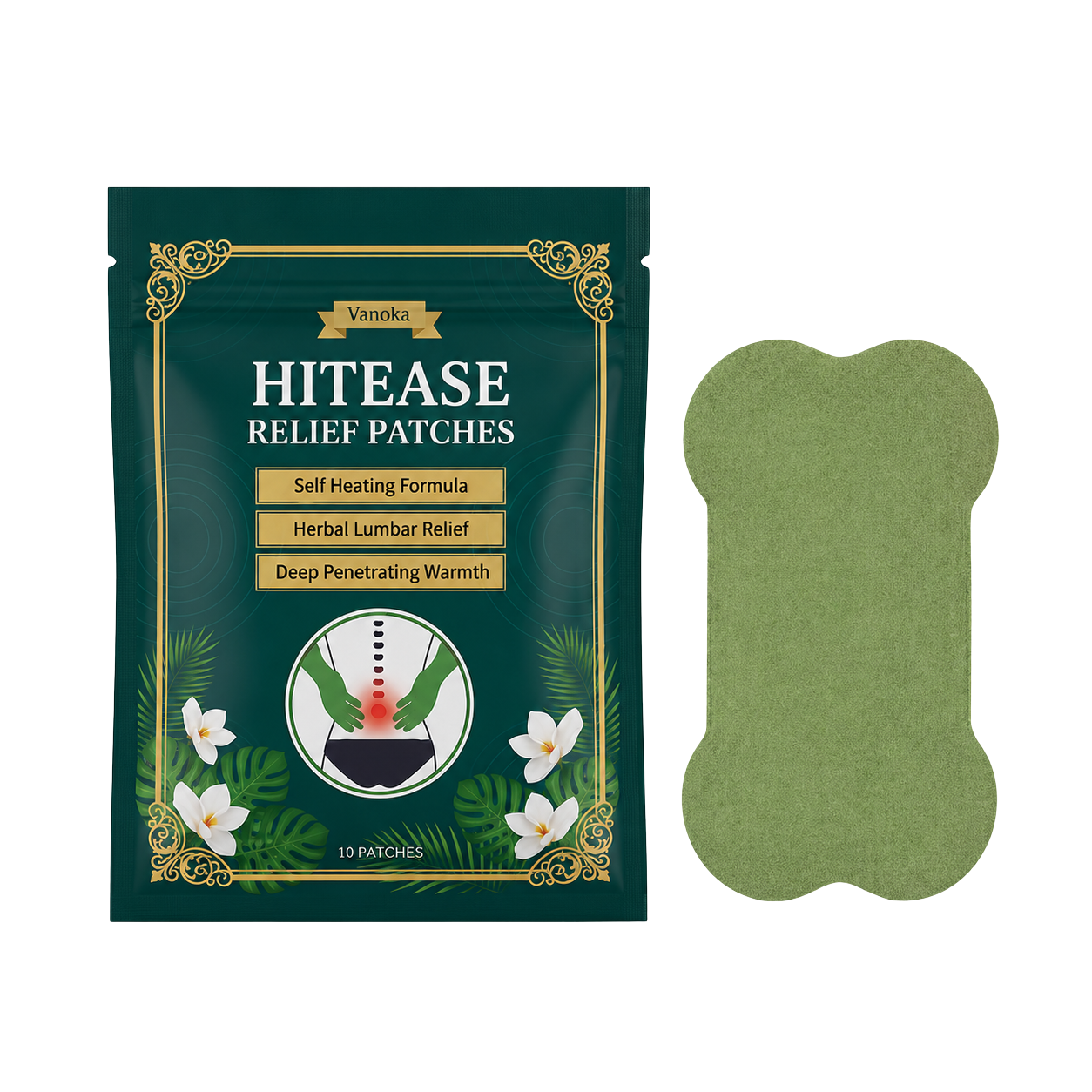 HitEase Relief Patches™ - Herbal Lumbar Recovery (12-Pack)